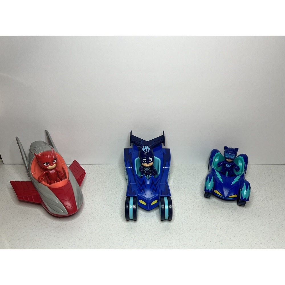 PJ Masks Catboy Cars Owlette Figure Toy Lot Kids Collectible Gift Set